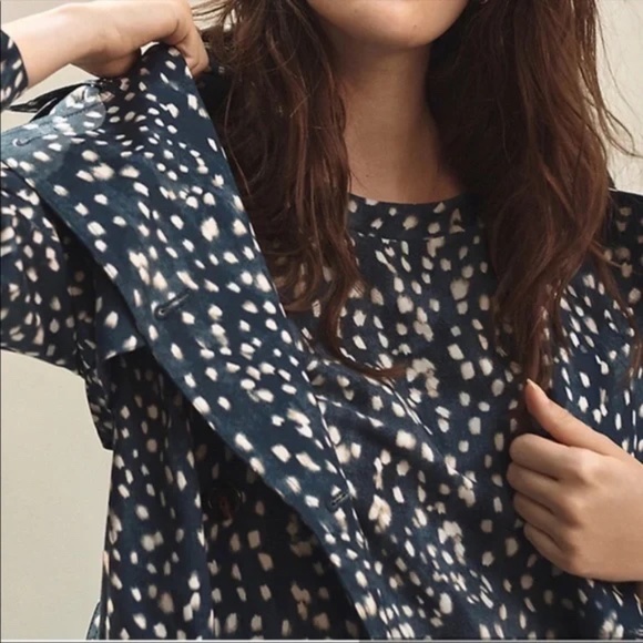 Spotted Modern Trench Coat | Ann Taylor - Picture 4 of 6